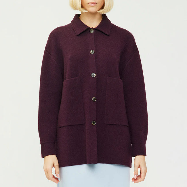 Julianne Cardigan in mahogany