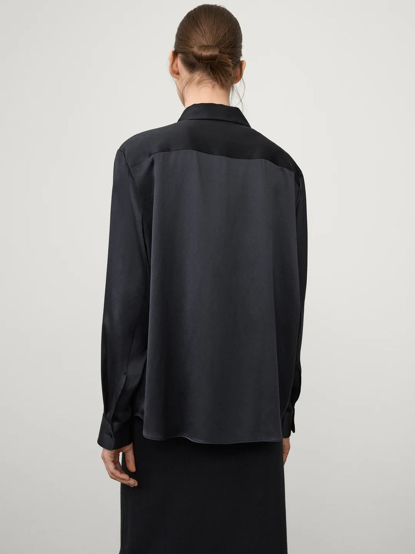 Long Sleeved Button-Up Bluse