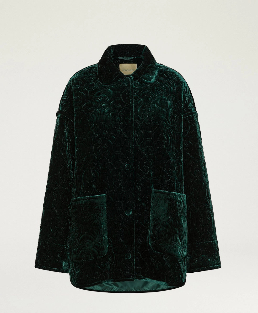Botanical Jacke aus gestepptem Samt