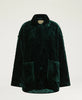 Botanical Jacke aus gestepptem Samt