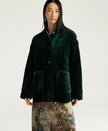 Botanical Jacke aus gestepptem Samt