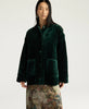Botanical Jacke aus gestepptem Samt