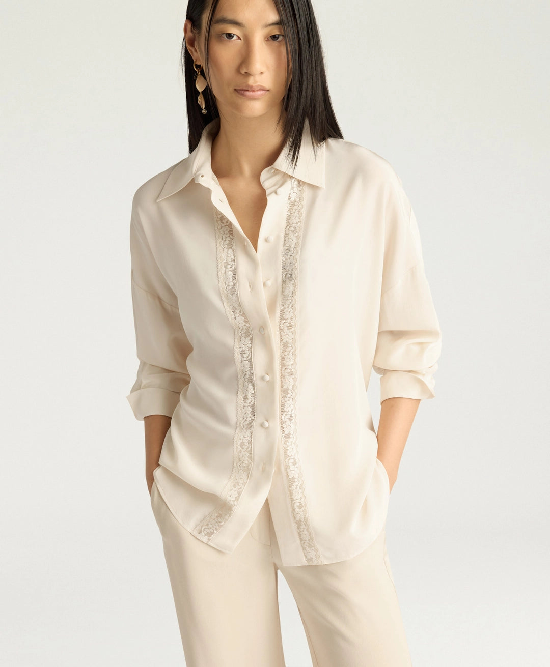 Grapes Seidenbluse
