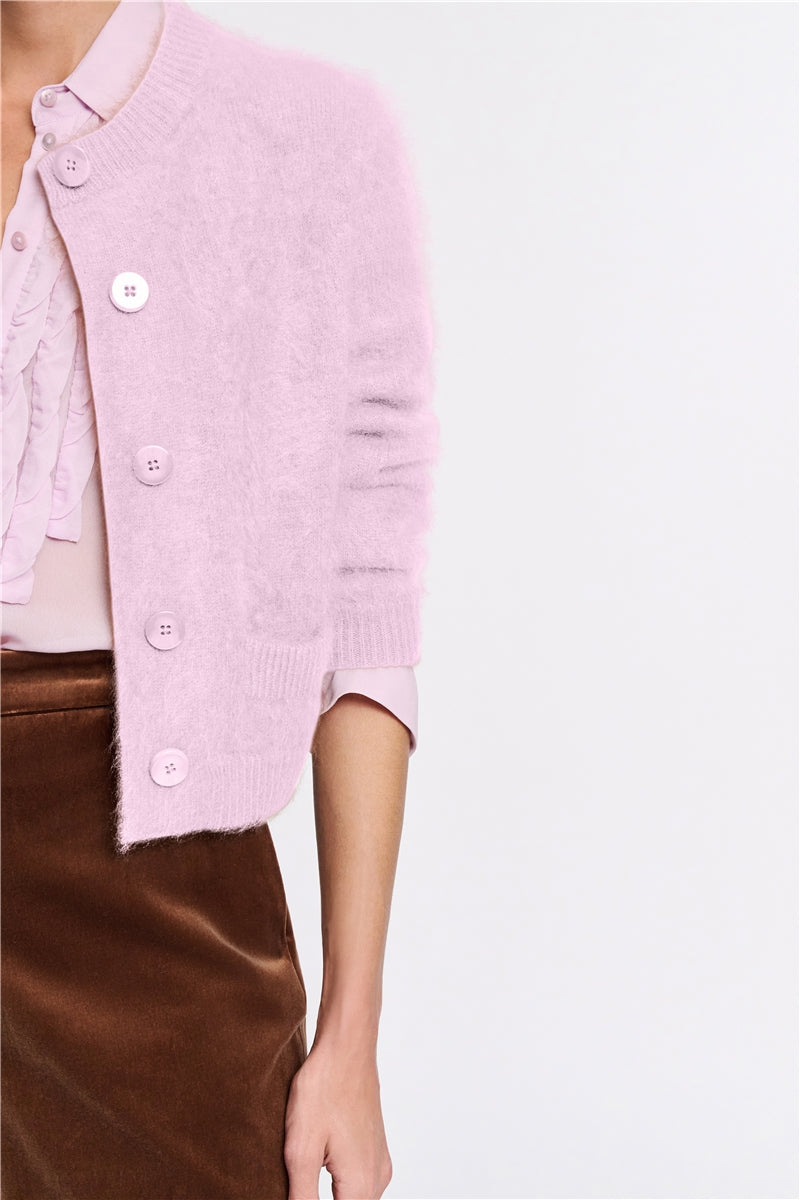 FLUFFY STATEMENTS Cardigan in orchidee – Dorothee Schumacher