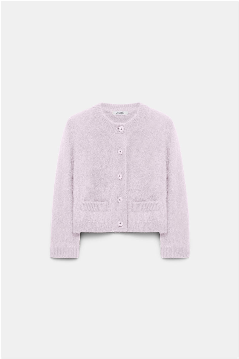 FLUFFY STATEMENTS Cardigan in orchidee – Dorothee Schumacher