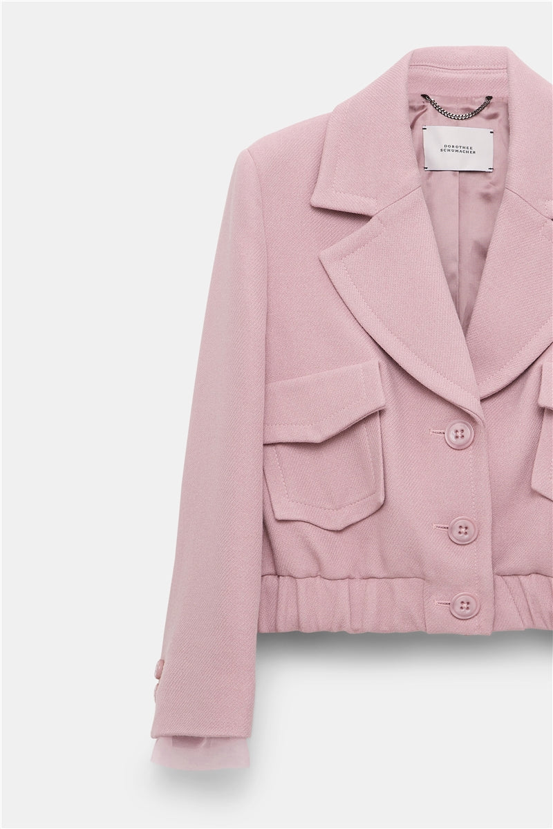 LAYERED COOLNESS Jacket in lilac – Dorothee Schumacher