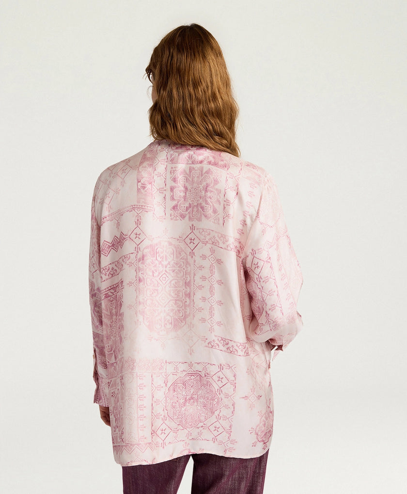 Mesilla Hemd aus bedrucktem Seidentwill – Momonì