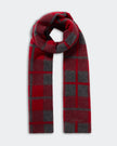 The Plaid Big Scarf in Charcoal/Ruby