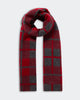 The Plaid Big Scarf in Charcoal/Ruby