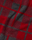 The Plaid Big Scarf in Charcoal/Ruby