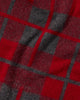 The Plaid Big Scarf in Charcoal/Ruby