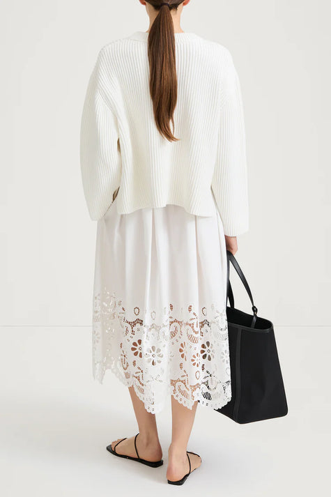 Abella Sweater in White - Stylein