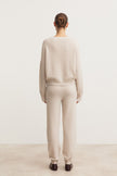 Bergen Cashmere-Seide Pullover in alabaster