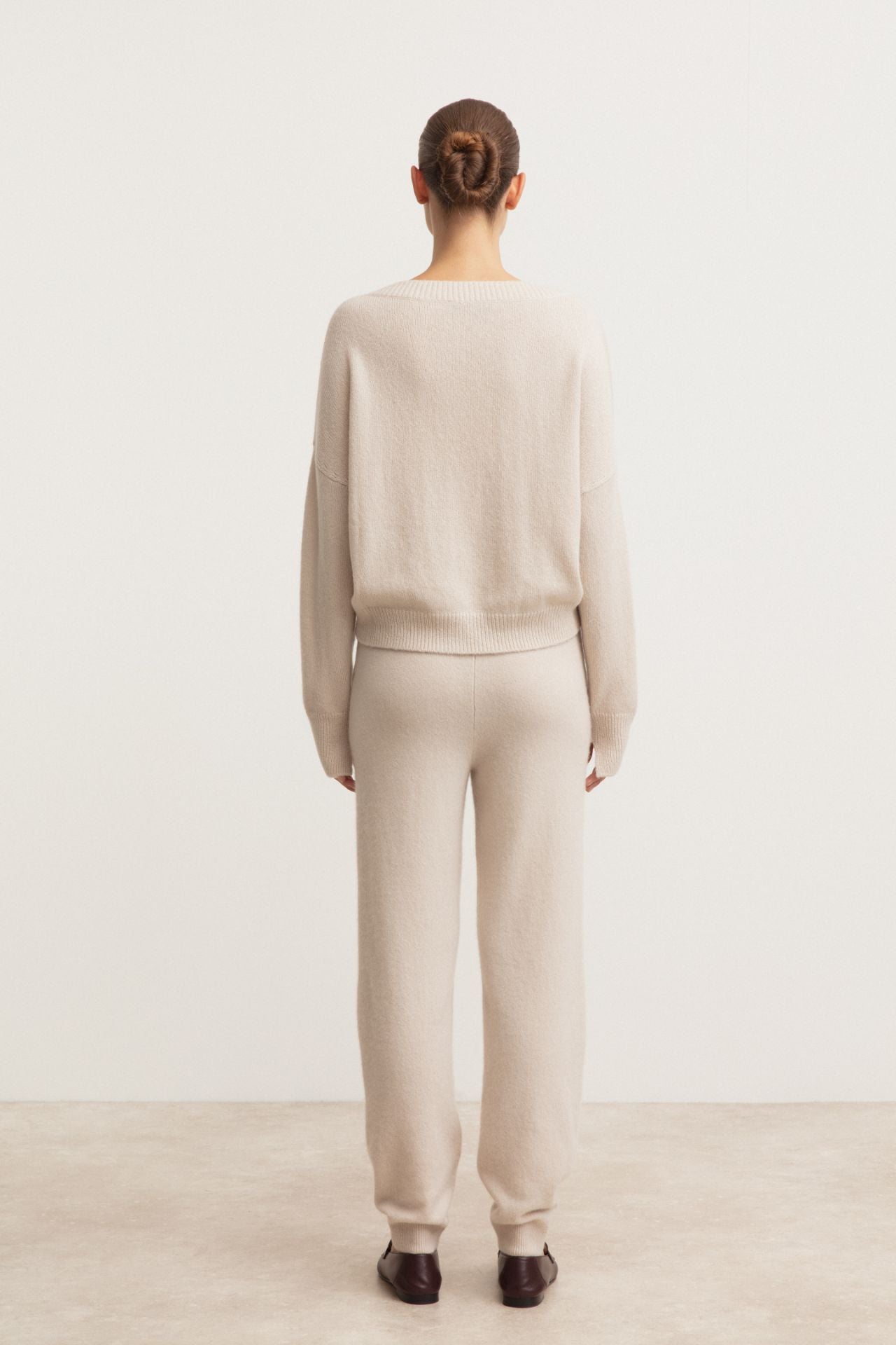 Bergen Cashmere-Seide Pullover in alabaster