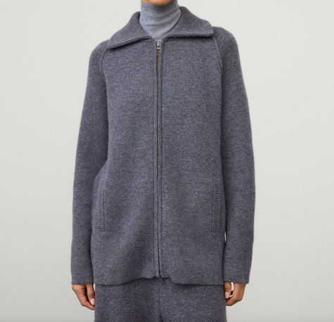 Gardenia Zip Cardigan Jacket - LISA YANG