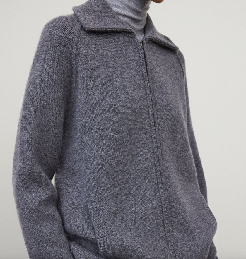 Gardenia Zip Cardigan Jacket - LISA YANG