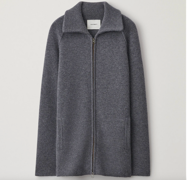 Gardenia Zip Cardigan Jacket - LISA YANG