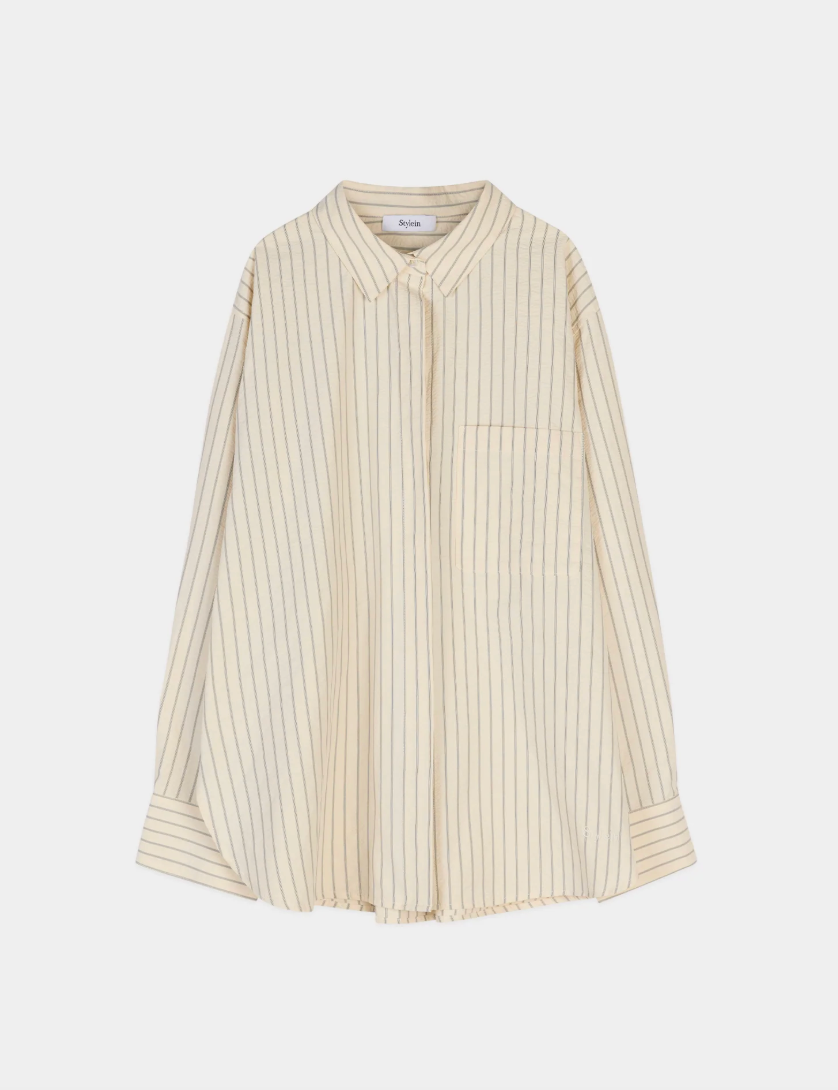 Jansell Shirt Vanilla Stripes - Stylein