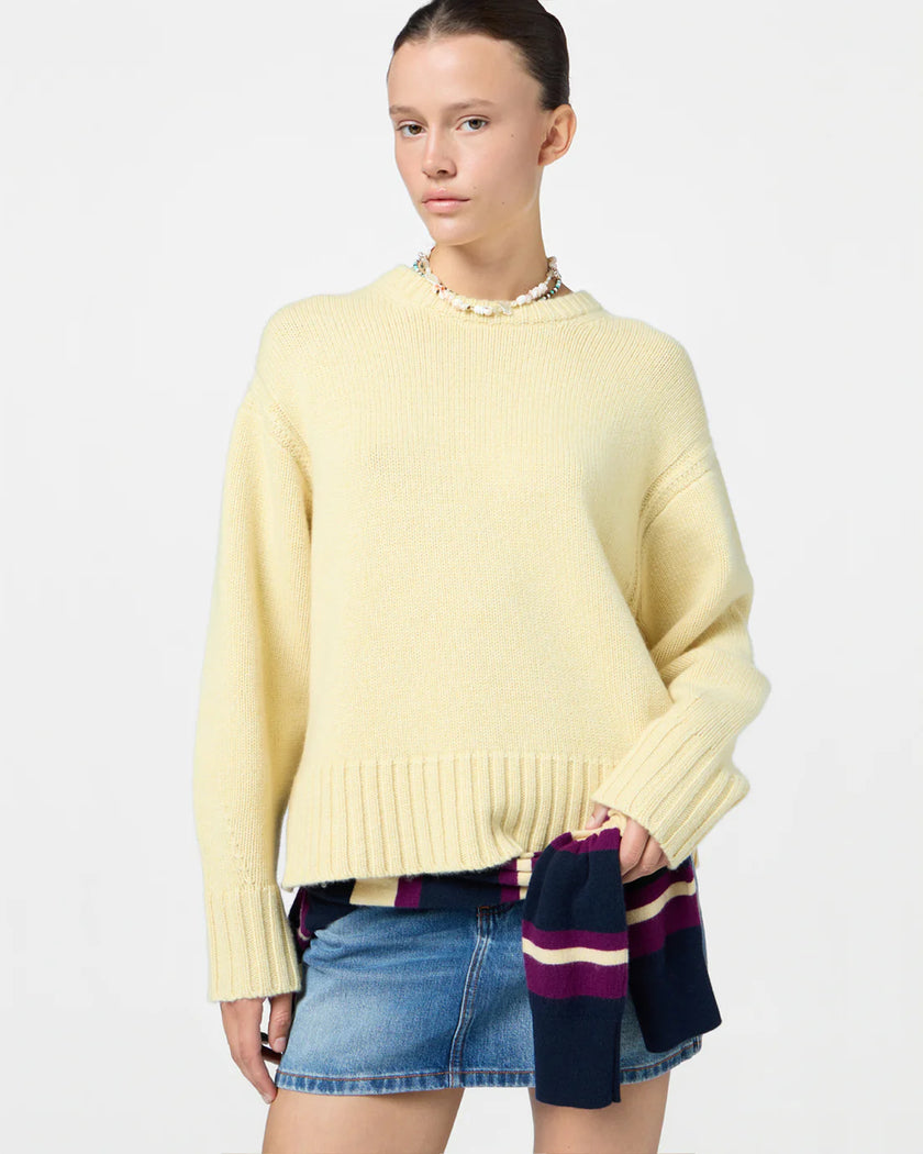 Cozy Crew Pullover in butter