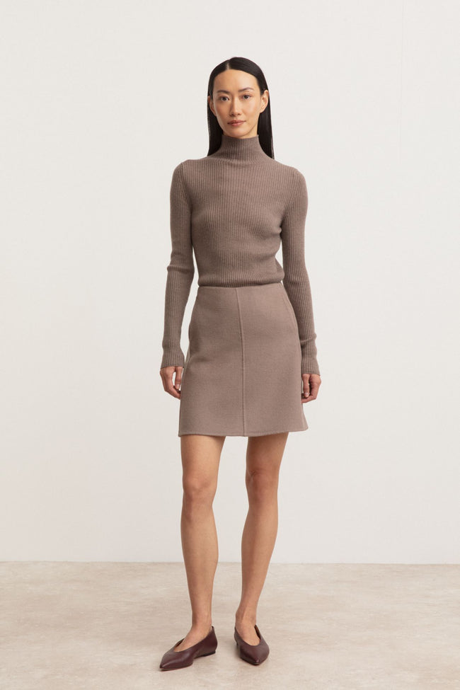 Daniela Double Face Rock in taupe
