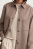 Dhana doubleface Shirt in taupe