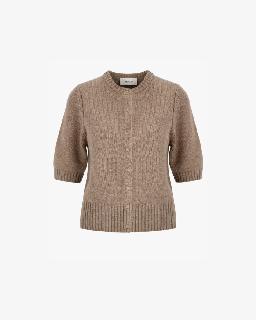 Cardigan Poupette in Warm Taupe – LADNĒRI