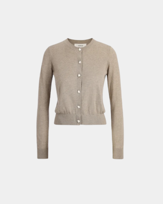 Gigi Cardigan in Taupe – Ladneri