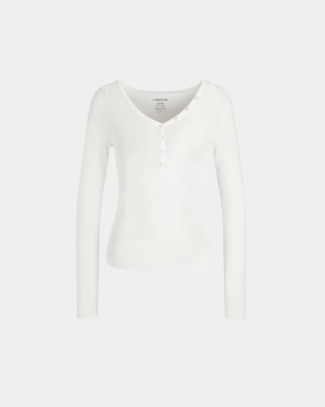 Greta Longsleeve in White – Ladneri