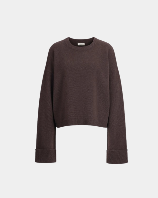 Melina Cashmere Sweater in Truffle – Ladneri