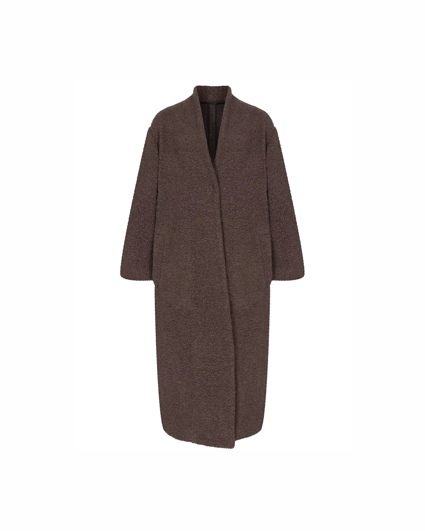 Teddy Coat Mei in Marone
