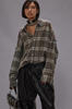 Shredded Seam Drop Neck Shirt