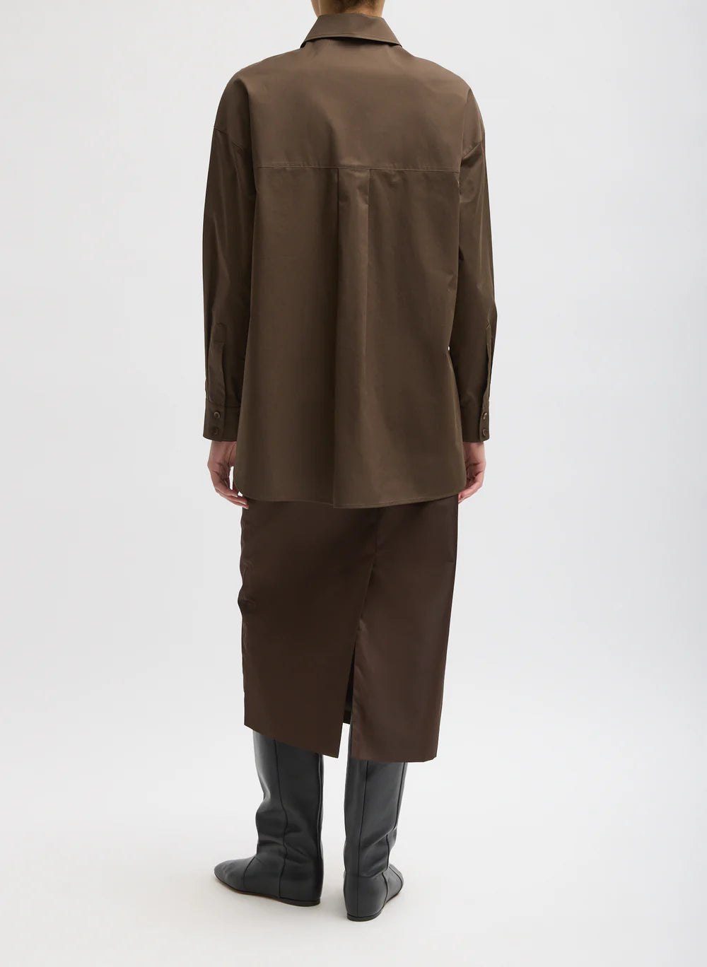 Eco Poplin Tailored Bluse