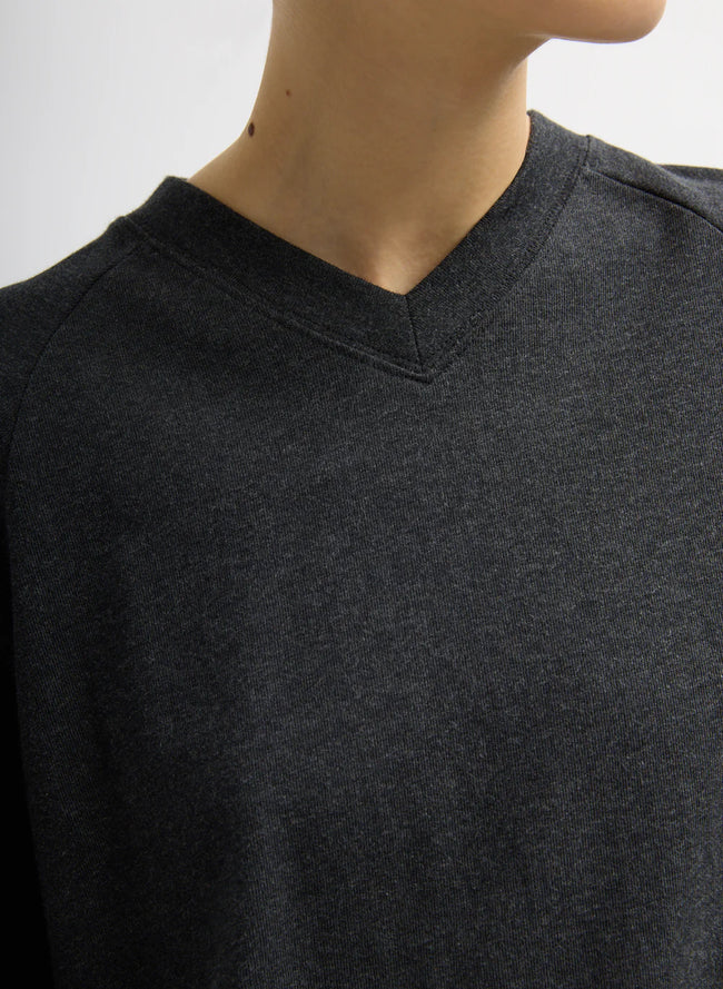 V Vintage Shirt in charcoal grey