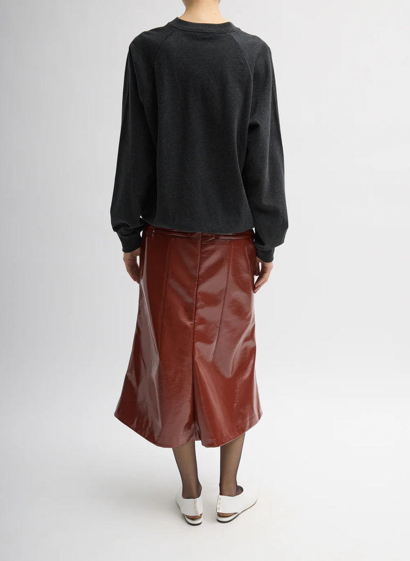 V Vintage Shirt in charcoal grey