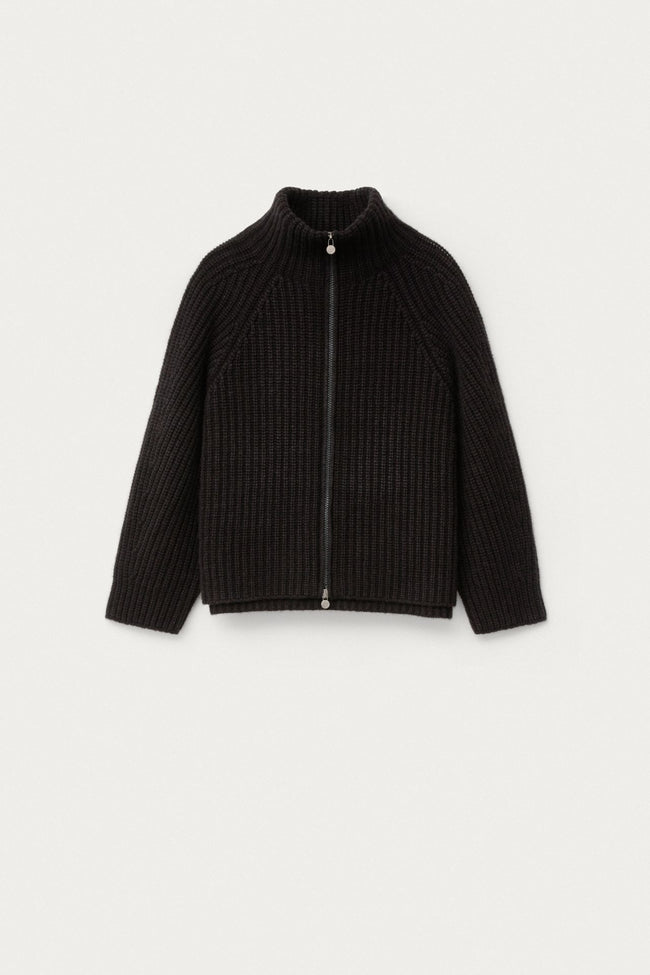 Fallou Zip Stonewashed Cardigan