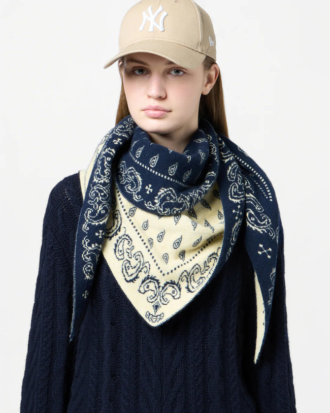 The Wild Rag Dreieckstuch in Midnight/Butter