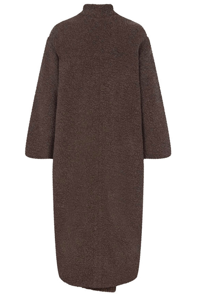 Teddy Coat Mei in Marone
