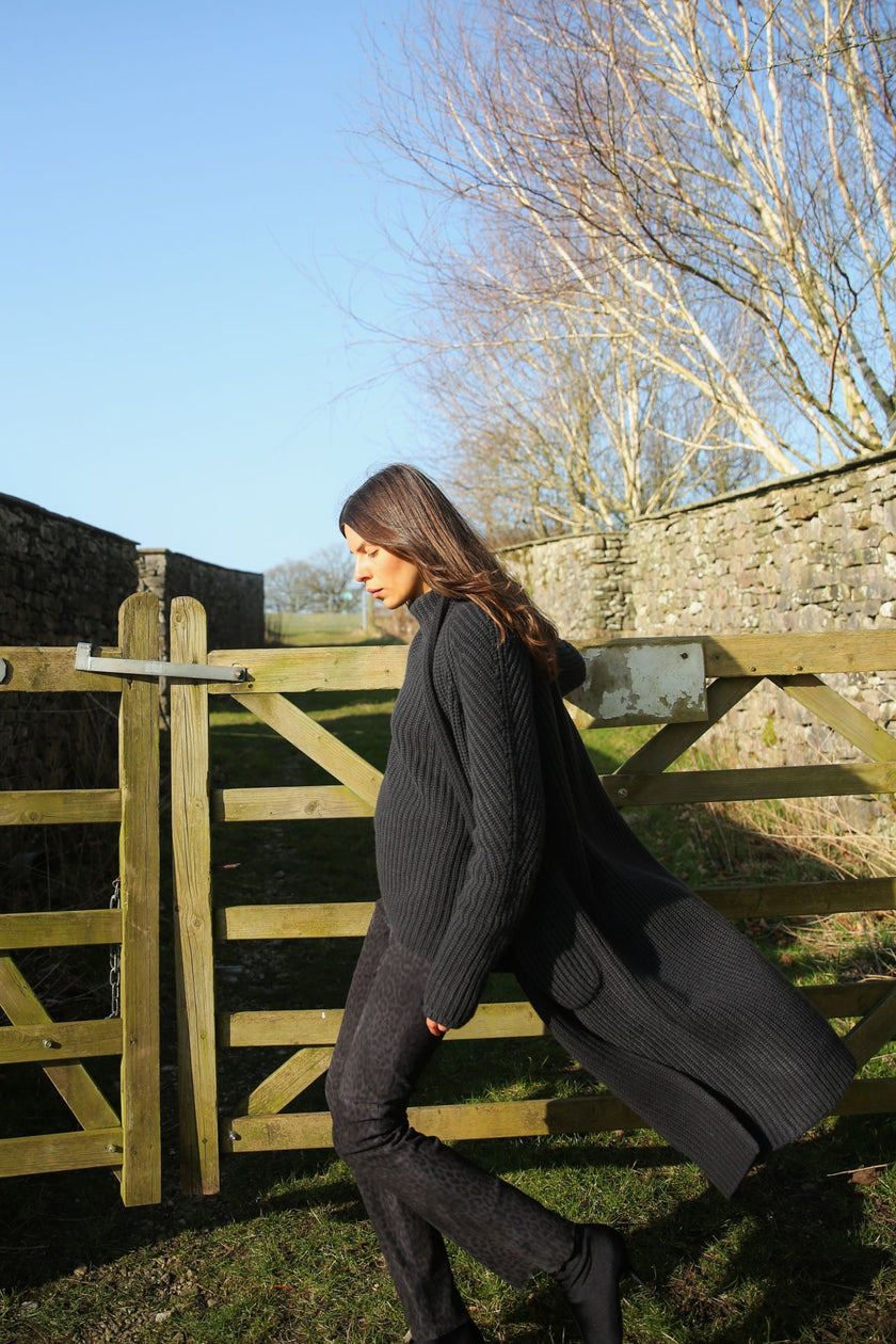 Gillian Stonewashed Cashmere Mantel