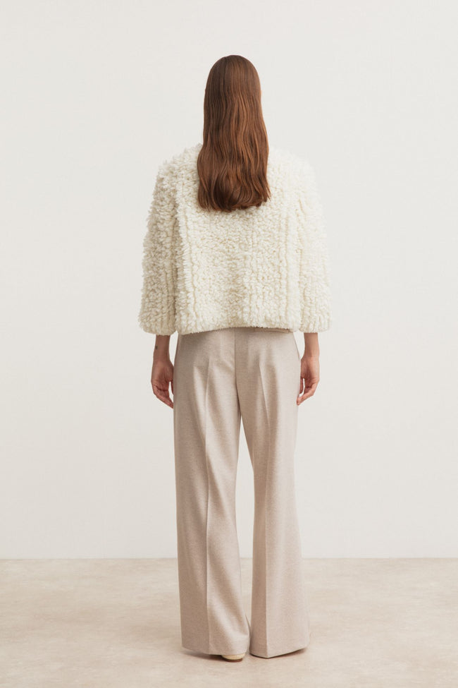 Gisla Wolljacke off white