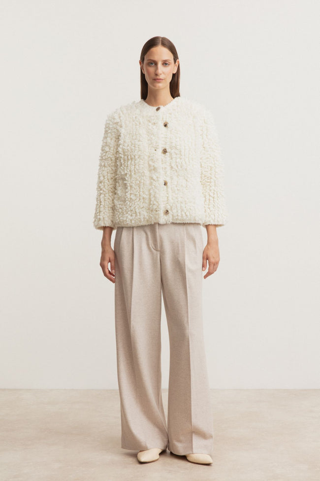 Gisla Wolljacke off white