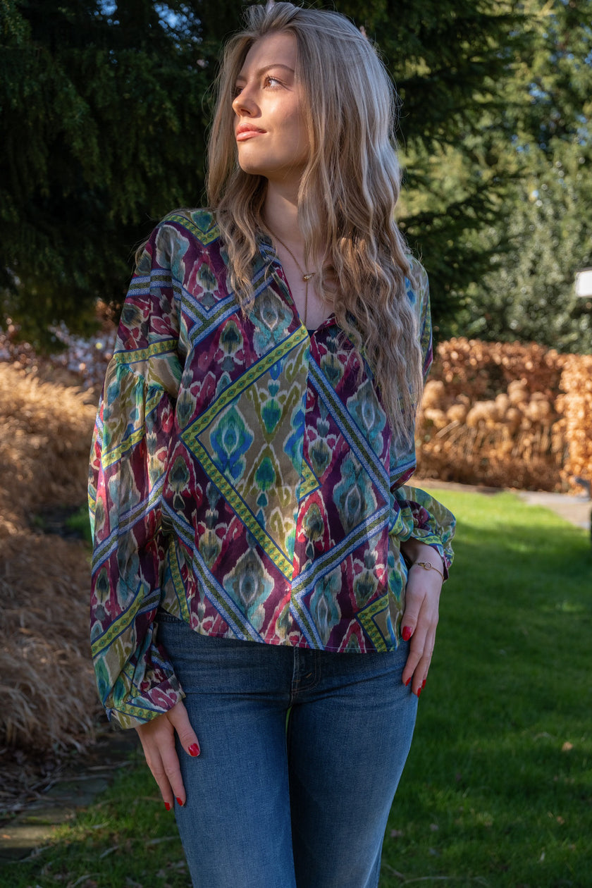 Momonì NEBLINA BLOUSE MULTI COLOR