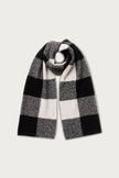 Nael Cashmere Schal in nero/alabaster
