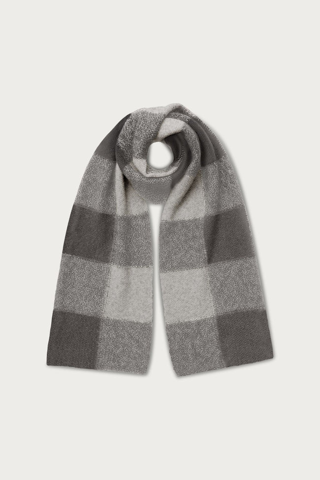 Nael Cashmere Schal in flannel/platin