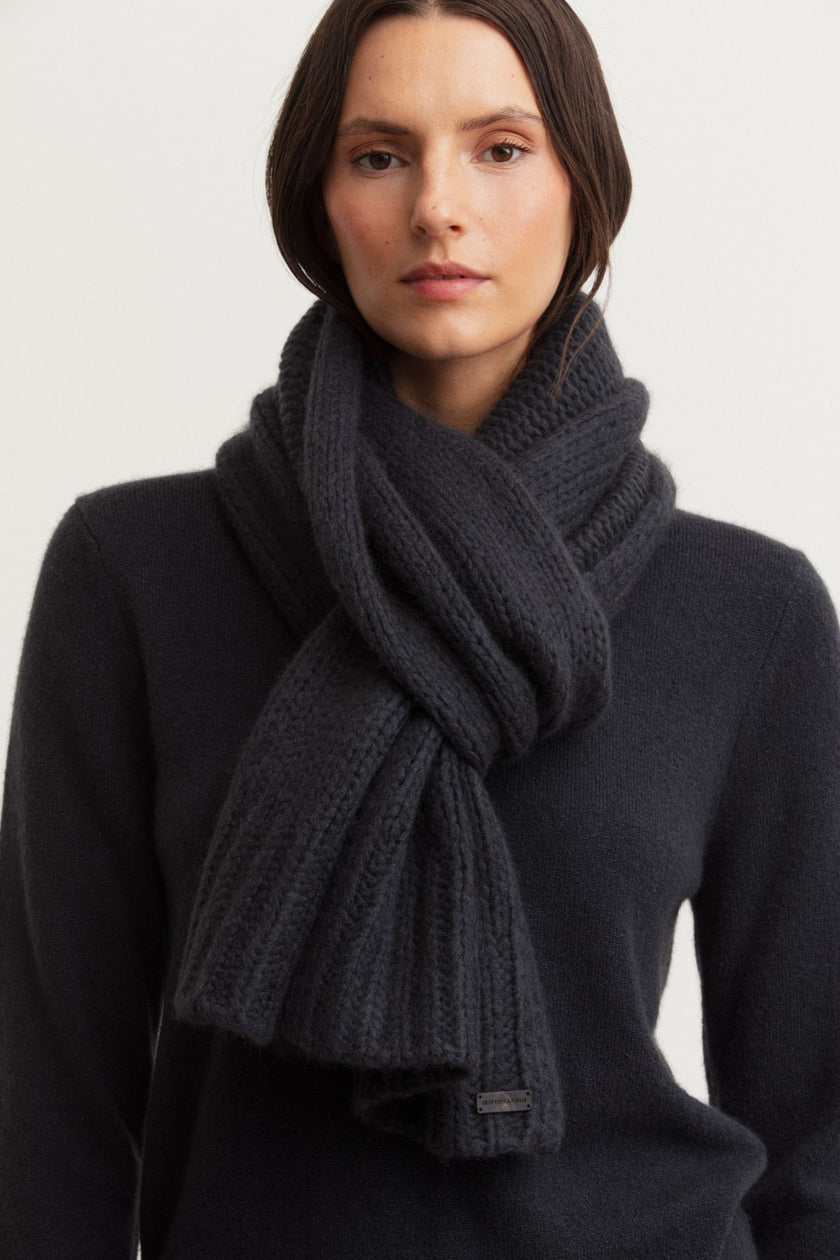 Orem Cashmere/Seide Schal in kajal