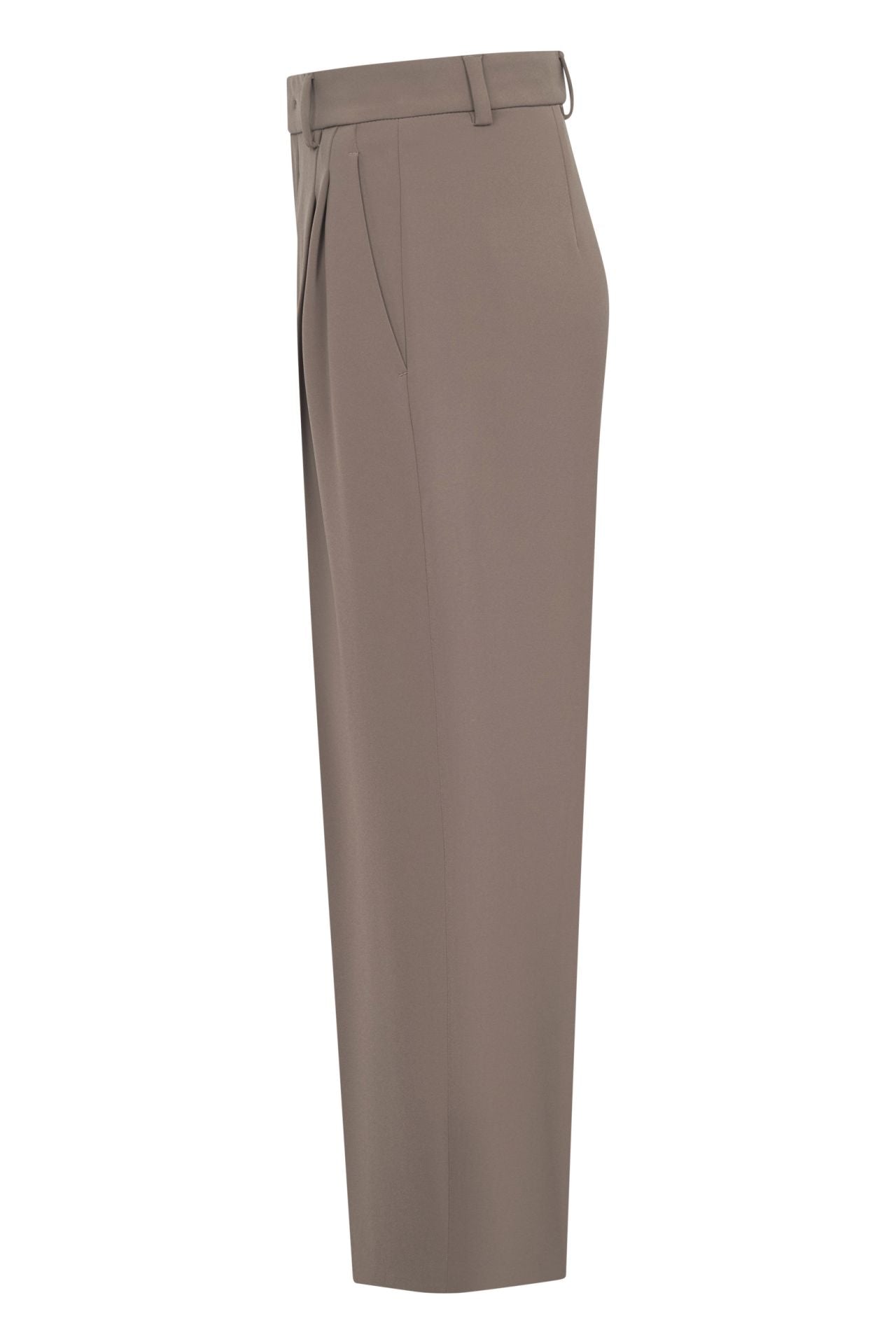 Noa Crop Fluid Cade in taupe