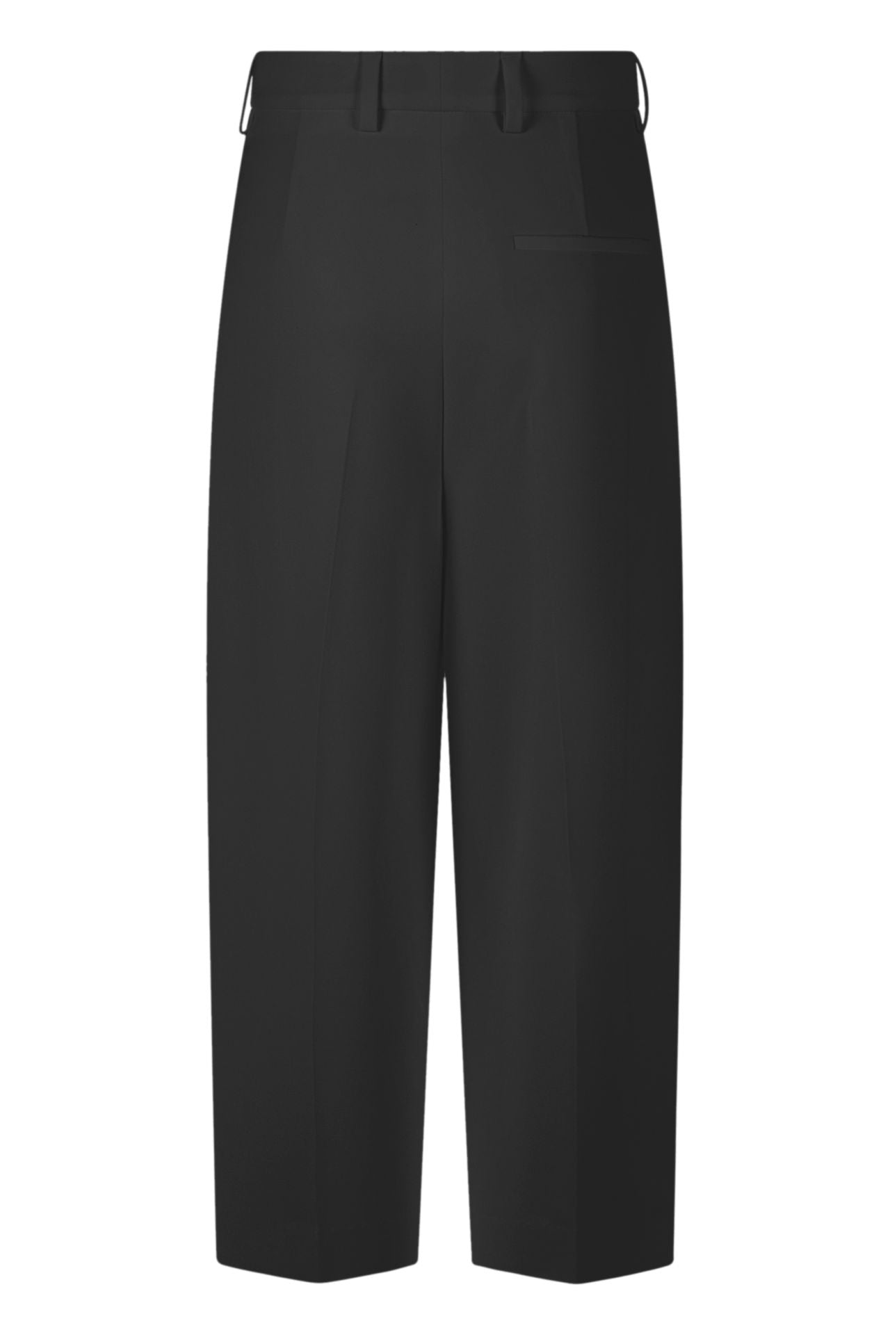 Noa crop cashmere flannel in schwarz