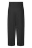 Noa crop cashmere flannel in schwarz
