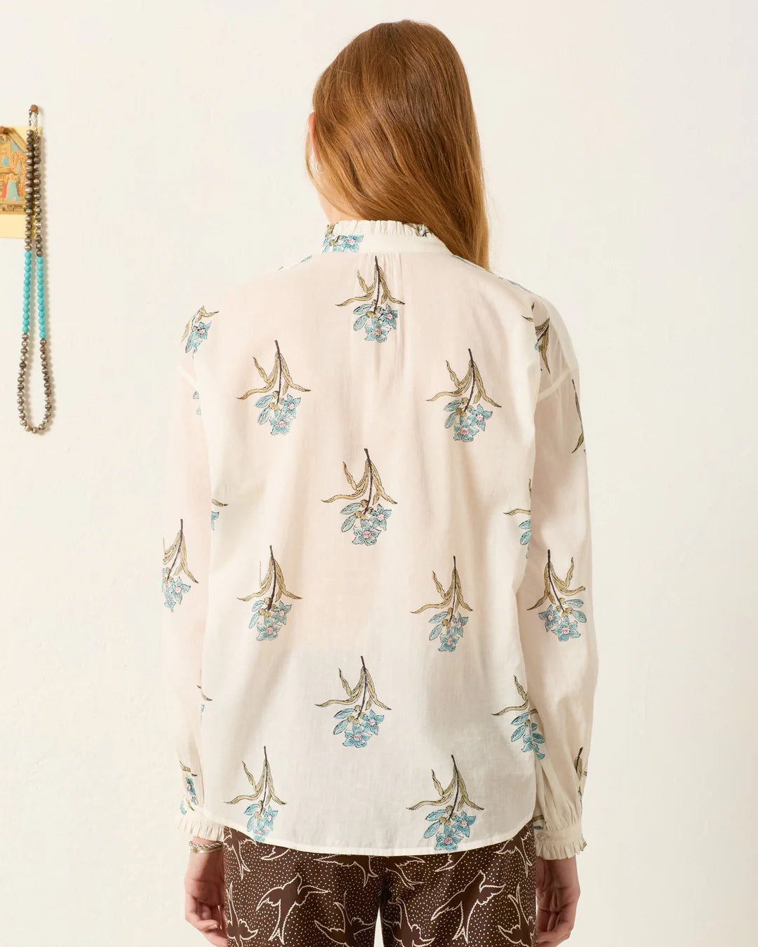 Poet Sky Mist Flower Blouse – Alix of Bohemia