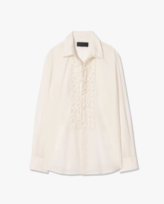 Nathan Ruffle Bluse in ivory