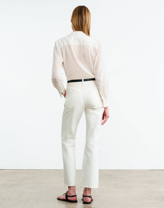 Nathan Ruffle Bluse in ivory